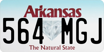 AR license plate 564MGJ