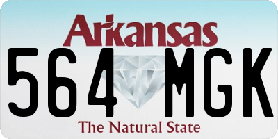 AR license plate 564MGK