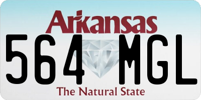 AR license plate 564MGL