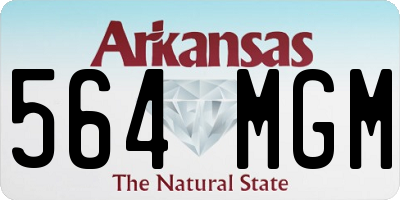 AR license plate 564MGM