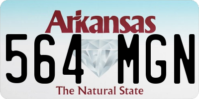 AR license plate 564MGN