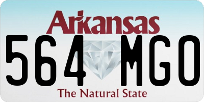AR license plate 564MGO