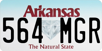AR license plate 564MGR