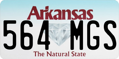 AR license plate 564MGS