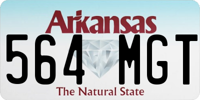 AR license plate 564MGT