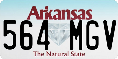 AR license plate 564MGV