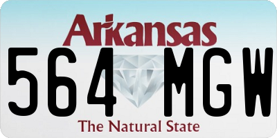 AR license plate 564MGW