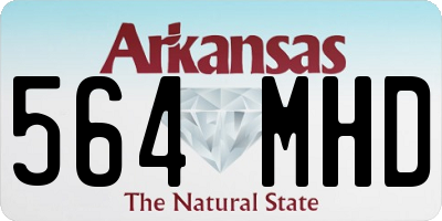 AR license plate 564MHD