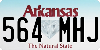 AR license plate 564MHJ
