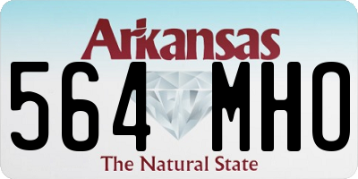 AR license plate 564MHO