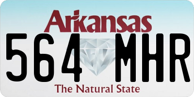 AR license plate 564MHR