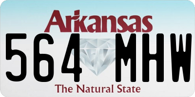 AR license plate 564MHW