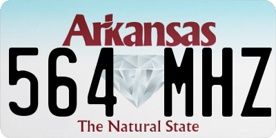 AR license plate 564MHZ