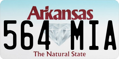 AR license plate 564MIA