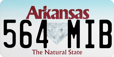 AR license plate 564MIB