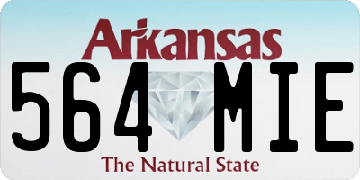 AR license plate 564MIE