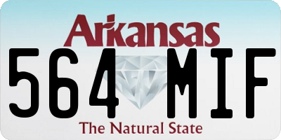 AR license plate 564MIF