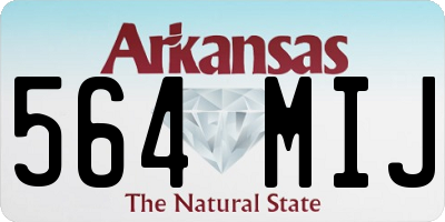 AR license plate 564MIJ