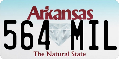 AR license plate 564MIL