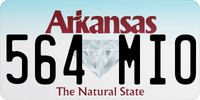 AR license plate 564MIO