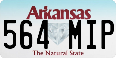 AR license plate 564MIP
