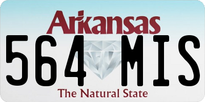 AR license plate 564MIS
