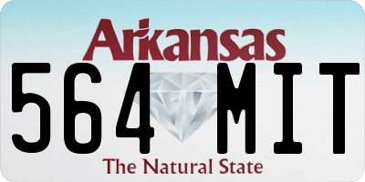 AR license plate 564MIT