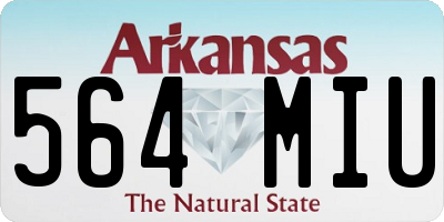 AR license plate 564MIU