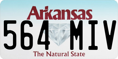 AR license plate 564MIV