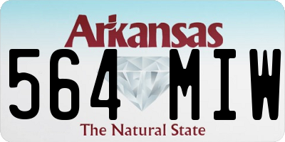 AR license plate 564MIW