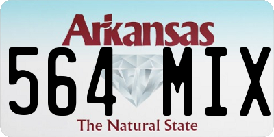 AR license plate 564MIX