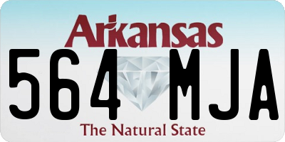AR license plate 564MJA