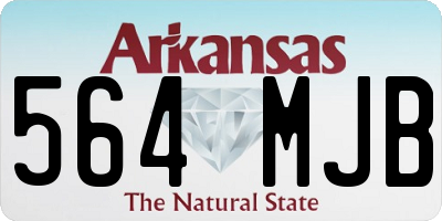 AR license plate 564MJB