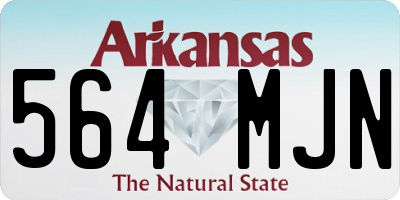 AR license plate 564MJN