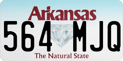 AR license plate 564MJQ