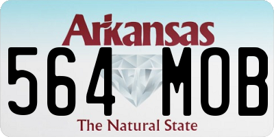 AR license plate 564MOB