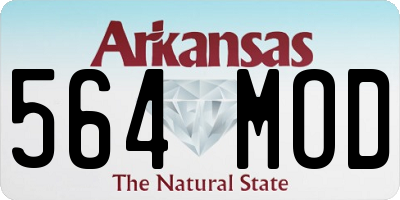 AR license plate 564MOD