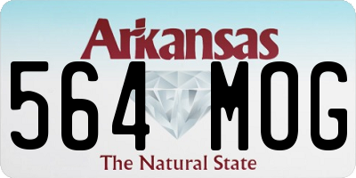AR license plate 564MOG