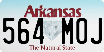 AR license plate 564MOJ