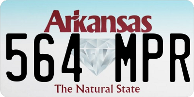 AR license plate 564MPR