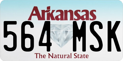 AR license plate 564MSK