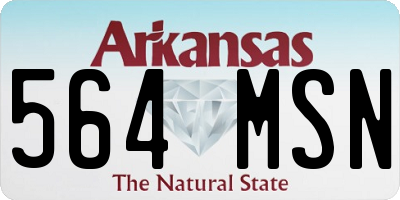 AR license plate 564MSN
