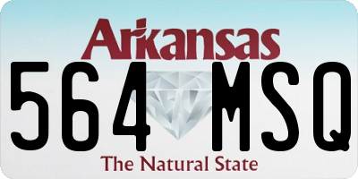 AR license plate 564MSQ