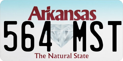 AR license plate 564MST
