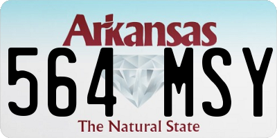 AR license plate 564MSY