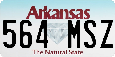 AR license plate 564MSZ