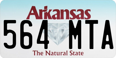 AR license plate 564MTA