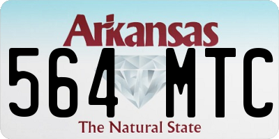 AR license plate 564MTC
