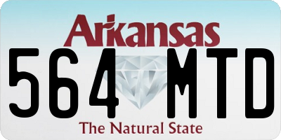 AR license plate 564MTD