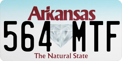 AR license plate 564MTF